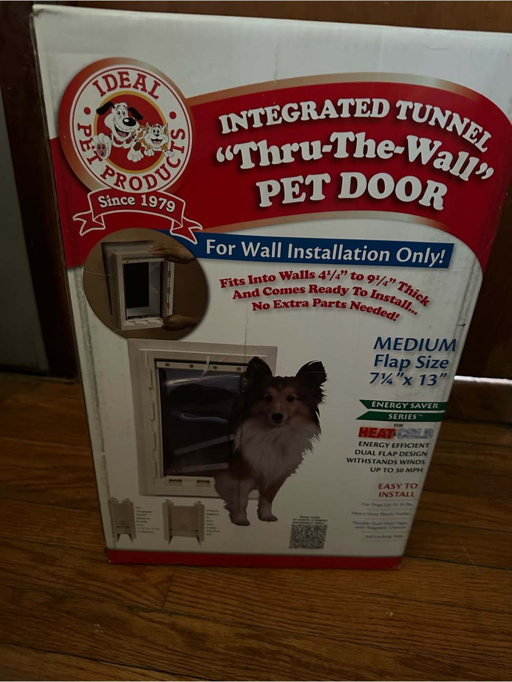 Thru-The-Wall Pet Door - White (Medium)